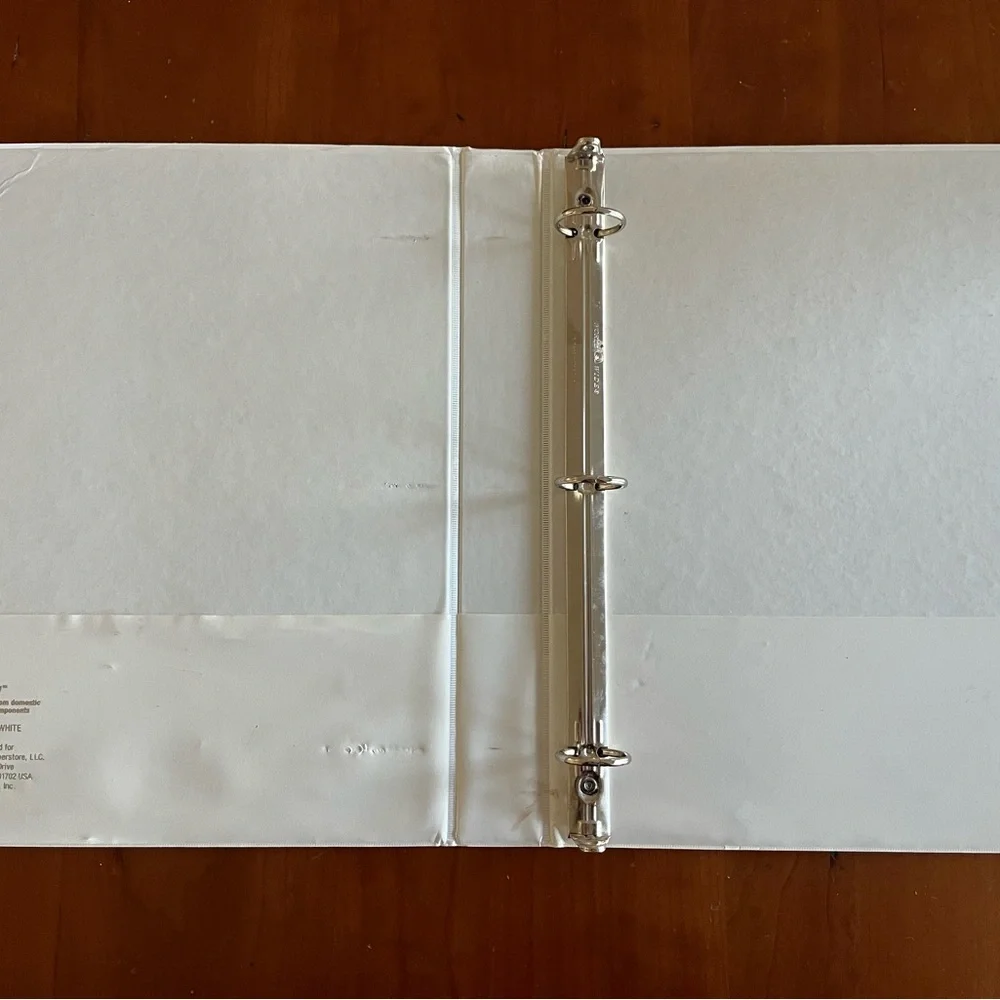 Three 1in Binder Set - Blue, Pink, White with Dividers